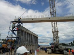 ผลงานงานติดตั้ง Plank Girder ของ บจก.บุรีรัมย์ธงชัย