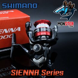 รีวิว รอกสปินนิ่ง SHIMANO ชิมาโน่ SIENNA 500/1000/2000/2500/2500HG/C3000/4000  FG 2019 (BLACK RED) ตกปลา