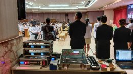 ภาพผลงานเครื่องเสียง วันที่ 16 สค 67 ห้องประชุมโรงพยาบาลพระนั่งเกล้า by vsoundqlighting