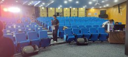 ติดตั้ง เครืองเสียง ไฟ หอการค้า วันที่ 18 พย 67 by vsoundqlighting