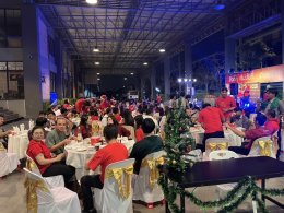 งานเลี้ยงภายใน บ. อีซูซูกิ่งแก้ว วันที่ 25 ธค 67 เครื่องเสียง ไฟ เวที by vsoundqlighting
