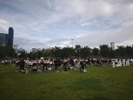 เครื่องเสียง งานออกกำลังกาย สวนเบญจกิติ วันที่ 23 สิงหาคม 68 by vsoundqlighting