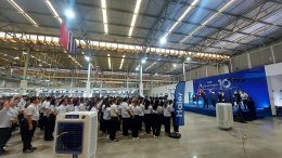 บริการให้เช่าเครื่องเสียง ไฟ เอฟเฟค เปิดโรงงาน haier ปราจีนบุรี วันที่ 7 กค 66