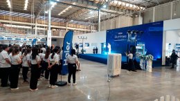 บริการให้เช่าเครื่องเสียง ไฟ เอฟเฟค เปิดโรงงาน haier ปราจีนบุรี วันที่ 7 กค 66