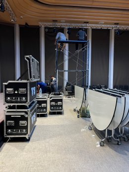 งานติดตั้งเครื่องเสียง ไฟ เกสรพลาซ่า วันที่ 22 พย 66 by vsoundqlighting