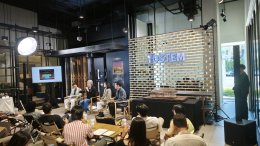 การจัดแสงภายในโชว์รูม TOSTEM สำหรับงานอีเวนต์