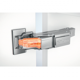 CLIP top BLUMOTION for thin doors: The special new hinge with integrated dampening