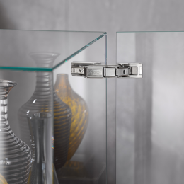 Hinge for glass and mirror doors - CLIP top BLUMOTION CRISTALLO