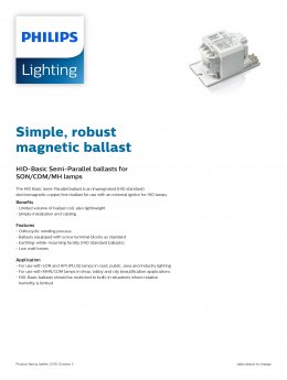 Philips Magnetic Ballast