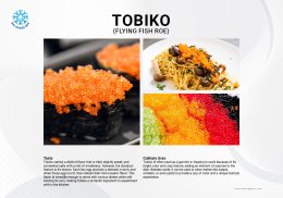โทบิโกะ Tobiko ไข่ปู ไข่ปลาบิน Flying fish roe
