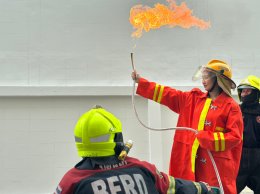 อบรมการดับเพลิงและซ้อมอพยพหนีไฟ [Basic Fire Fighting and Evacuation Fire Drill Training] 