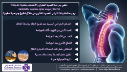 الجراحة طفيفة التوغل للعمود الفقري من خلال شقوق جراحية صغيرة عن طريق منظار