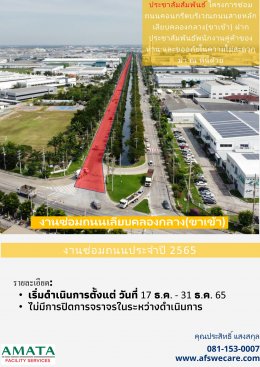 Amata City Chonburi : Annual  Road Construction Projects in 2022 