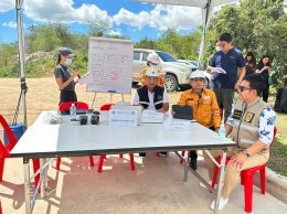 งานซ้อมแผนควบคุมภาวะฉุกเฉินอมตะซิตี้ระยอง กรณีเหตุสารเคมีรั่วไหล แก็สรั่วและเพลิงไหม้ ประจำปี 2566