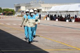 The Annual Emergency Response Rehearsal at Amata City Chonburi : the situation of Chemical spillage, Gas leakage and Fire