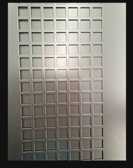 ตะแกรงอลูมิเนียมเจาะรู  ( Perforated Aluminium Sheet )