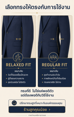 Relaxed Fit คืออะไร เหมาะกับใคร | สูทองค์กร - สูทคุณน้อย