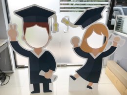 standy, ป้ายถือแสดงสินค้า, สติกเกอร์ติดฟิวเจอร์บอร์ด/แผ่นอคิลิค