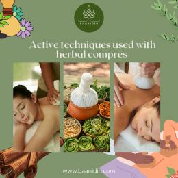 Active techniques used with herbal compres