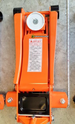 แม่แรง 4 ตัน TON [ สูบคู่ ] OKURA รุ่น OK-4SL แบบ โหลดเตี้ย รุ่นงานหนัก เข้ยกรถ แม่แรงยกรถ HYDRAULIC SERVICE JACK