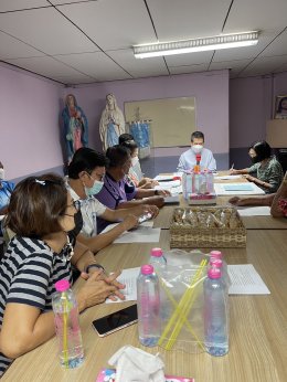 ประชุมสภาอภิบาลวัดแม่พระมหาทุกข์ ท่าม่วง เพื่อเตรียมงานฉลองวัด