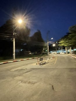 งานปรับปรุงไฟถนน มหาวิทยาลัยราชภัฏพระนคร