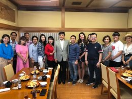 เข้าร่วมรับประทานอาหารกลางวันกับ Mr.Sigeo Ishikura ประธานบริษัท Asahi Alex Asia Co.,Ltd.