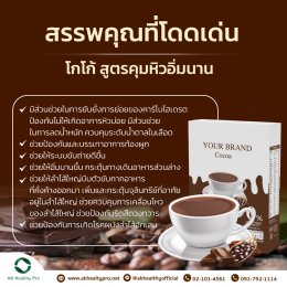Cocoa formula to control hunger and feel full for a long time