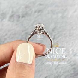 แหวนหมั้น แหวนแต่งงานแบบมินิมอล แหวนเพชรชู GIA
