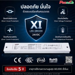 วิธีเลือก Driver LED ให้เหมาะกับ LED Strip, ไฟตู้, ไฟซ่อนฝ้า รุ่น XI 24VDC