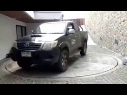 Mechanic Home ออกแบบ ผลิตและติดตั้ง แท่นหมุนรถยนต์