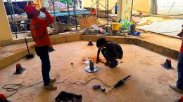 รับออกแบบ ผลิต และติดตั้ง #แท่นหมุนรถยนต์ by Mechanic Home