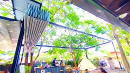 หลังคาเลื่อนผ้าใบ To The Wild Cafe & Bar บ้านเกาะ โคราช By : Mechanic Home