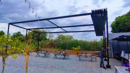 Mechanic Home ผู้ออกแบบ ผลิตและติดตั้ง หลังคาเลื่อนผ้าใบ