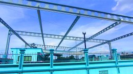 งานติดตั้ง หลังคาเลื่อนผ้าใบคลุมสระว่ายน้ำ Mechanic Home