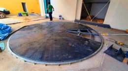 รับออกแบบ ผลิต และติดตั้ง #แท่นหมุนรถยนต์ by Mechanic Home