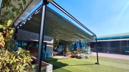 Mechanic Home รับออกแบบ ผลิตและติดตั้ง หลังคาเลื่อนผ้าใบ