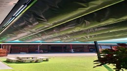 Mechanic Home รับออกแบบ ผลิตและติดตั้ง หลังคาเลื่อนผ้าใบ