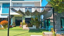 Mechanic Home รับออกแบบ ผลิตและติดตั้ง หลังคาเลื่อนผ้าใบ