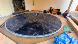 รับออกแบบ ผลิต และติดตั้ง #แท่นหมุนรถยนต์ by Mechanic Home