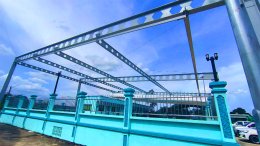 งานติดตั้ง หลังคาเลื่อนผ้าใบคลุมสระว่ายน้ำ Mechanic Home