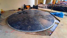 รับออกแบบ ผลิต และติดตั้ง #แท่นหมุนรถยนต์ by Mechanic Home