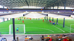 หลังคาเลื่อนผ้าใบ @สนามฟุตบอล Amata soccer Stadium By : Mechanic Home