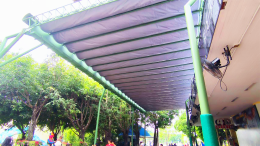 หลังคาเลื่อนผ้าใบ @สวนสนุก Dreamworld By : Mechanic Home