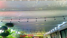 หลังคาเลื่อนผ้าใบ @ร้านเจ่เจ้บาร์ อุดรธานี By : Mechanic Home