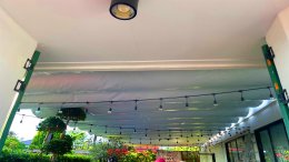 หลังคาเลื่อนผ้าใบ @ร้านเจ่เจ้บาร์ อุดรธานี By : Mechanic Home