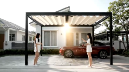 Mechanic Home ออกแบบ ผลิต ติดตั้ง หลังคาเลื่อน แท่นหมุนรถ