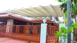บ้านพักอาศัยก็ติดตั้งหลังคาเลื่อนผ้าใบได้นะ...รู้ยัง 