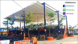 หลังคาเลื่อนผ้าใบ @ร้านบางรัก2 ตลาดชิคชิค By : Mechanic Home