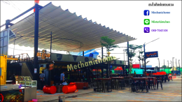 หลังคาเลื่อนผ้าใบ @ร้านบางรัก2 ตลาดชิคชิค By : Mechanic Home